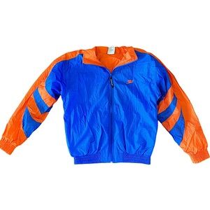 V I N T A G E  Speedo Men’s Windbreaker Jacket Small Nylon Blue Orange